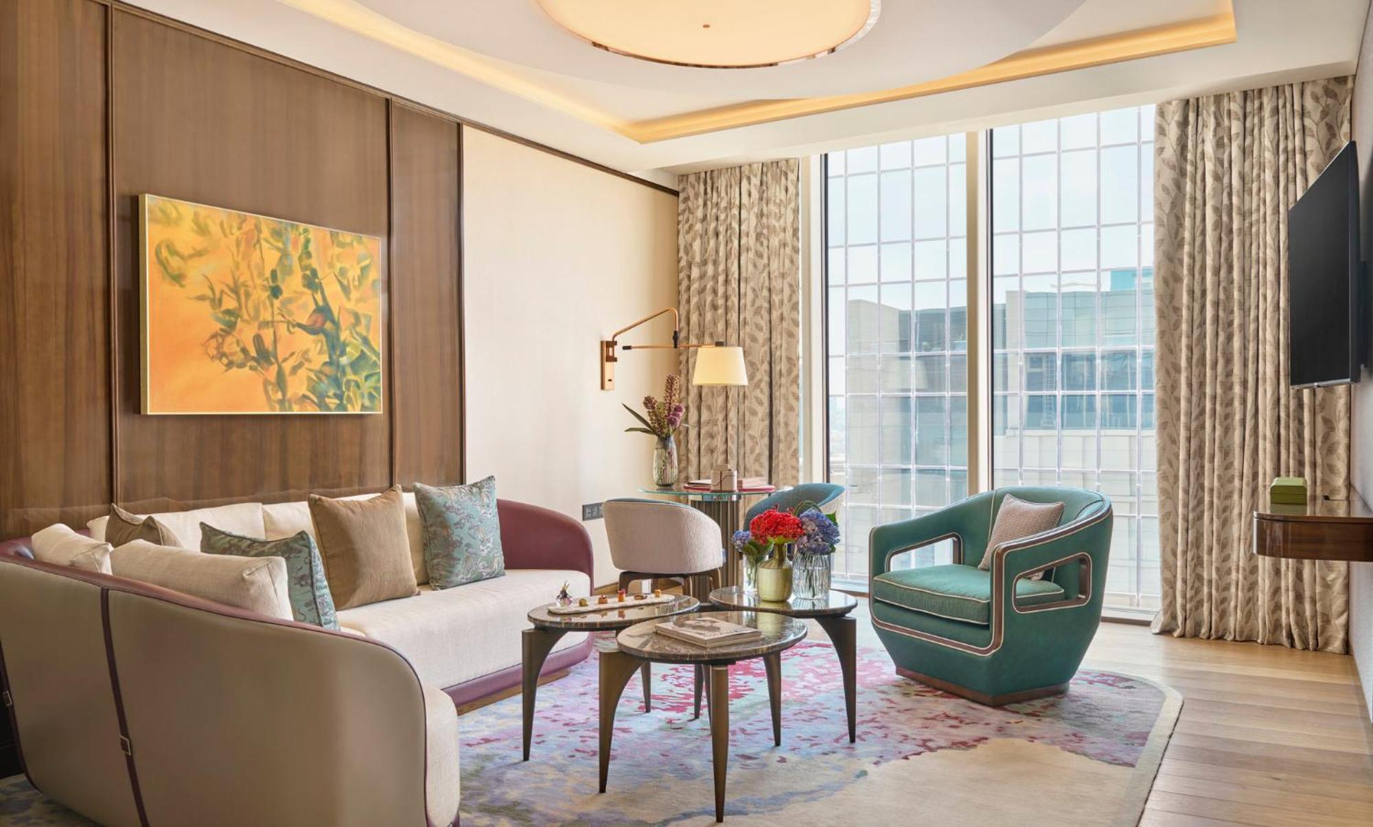 Mandarin Oriental Al Faisaliah, Riad Exterior foto A living room at the hotel